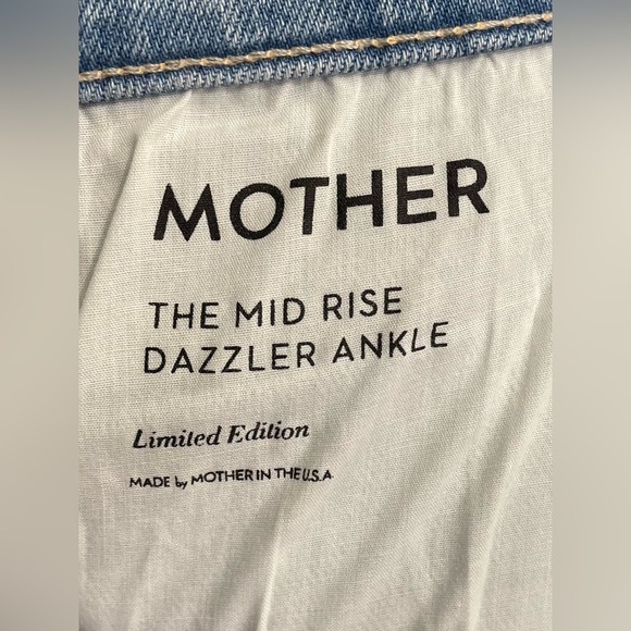 NWT MOTHER Mid Rise Dazzler Jean‎ in Limited Edition Sz 32 - Picture 10 of 14